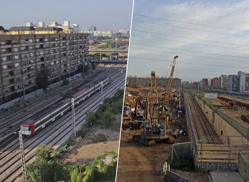 Adif tiene en sus manos el gran «obrón» de Valencia. Ahora también tiene una fuga de gas y vecinos desesperados